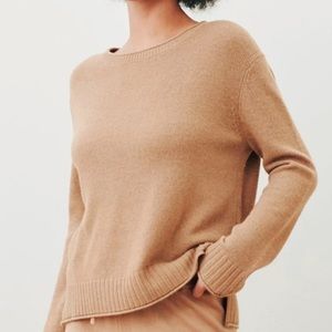 Jenni Kayne Everyday Sweater in Dark Camel